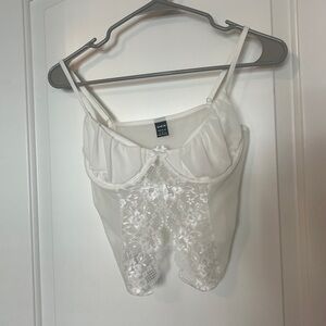 White lace top